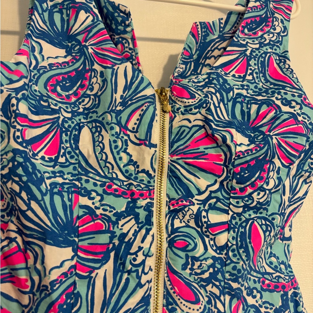 Lilly Pulitzer for Target Blue and Pink Paisley Midi Dress - Picture 4 of 5